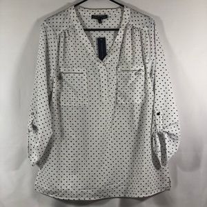 Adrienne Vittadini 3/4 Sleeves blouse